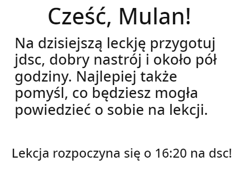ONE SHOT - Lekcje dla @------Mulan------