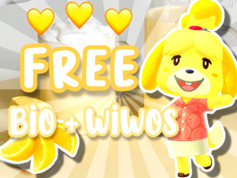 ꒰ Free Bios + Wiwos ꒱