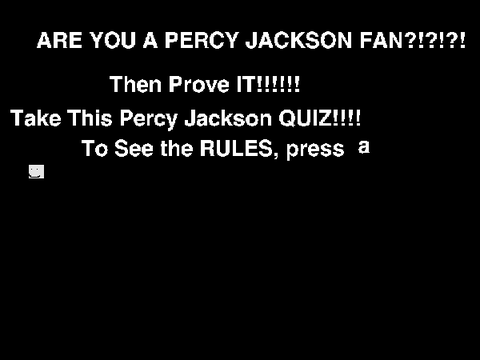 Percy Jackson Quiz of The Lightning Thief remix