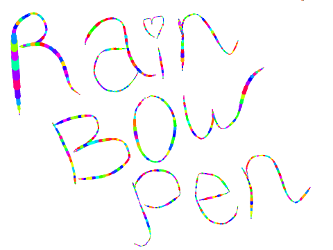 rainbow pen