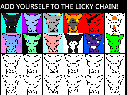 Add Yourself to the Licky Cat Chain!! (A remix of many)