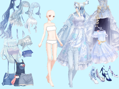 Love Nikki Dress up - Blue Theme