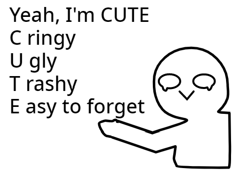 Yeah, I'm CUTE remix remix remix