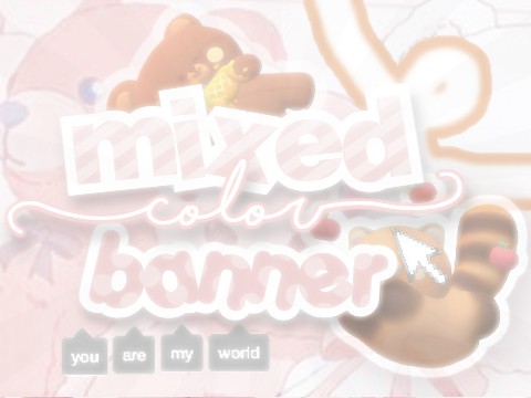 ✄ mixed color banner challenge