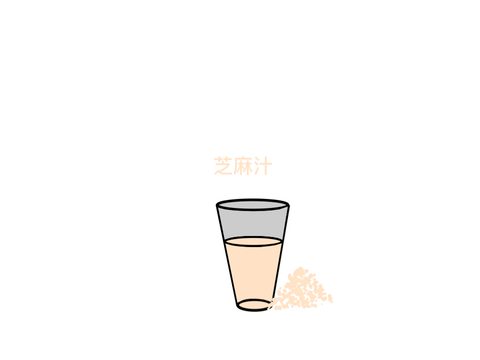 製作香蕉汁和芝麻汁
