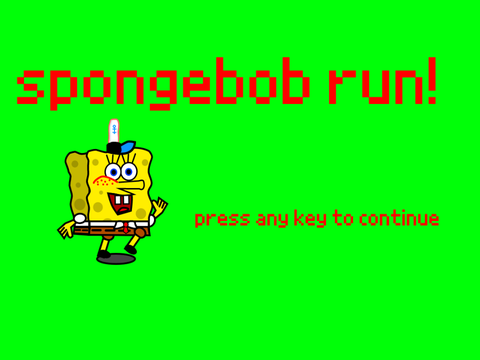 spongebob run!