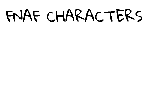 VECTOR FNAF CHARACTERS
