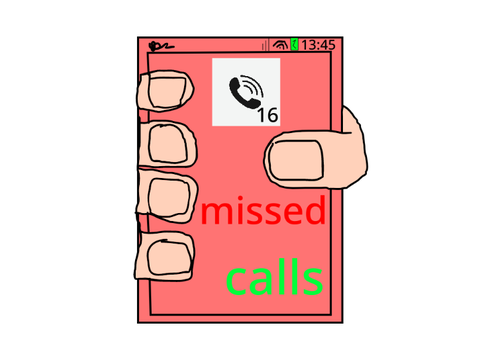 16 missed calls