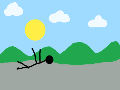 RED STICKAN BURNED!!! (My dad's scratch animation!)