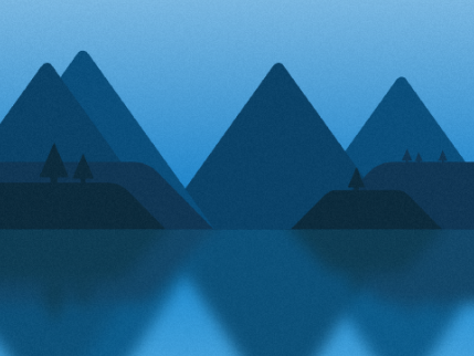 Blue lake