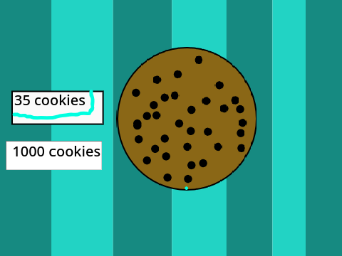 Cookie clicker with shop.