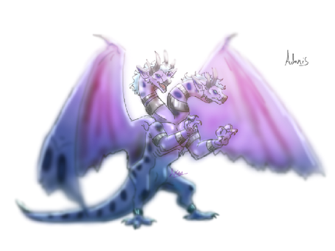 Yet Another Dragon Sketch Turned Full Drawing