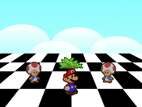 Paper Mario: Tear In Reality 3D test