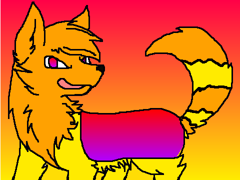 Sunshine Smile wolf OC