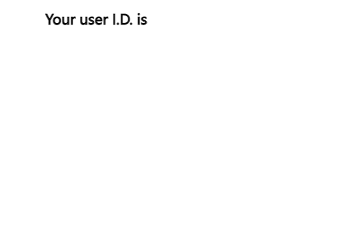 User I.D.'s