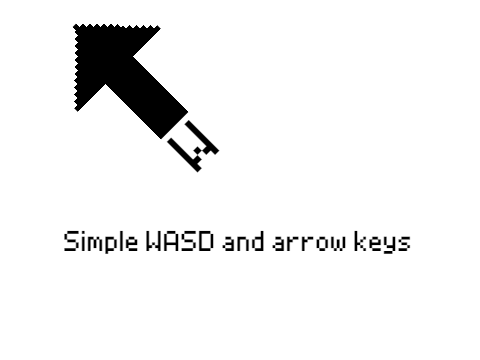 Simple WASD and arrow keys