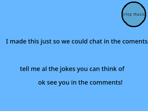 chatting in the comments!