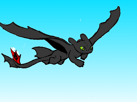 Toothless digital art by me!