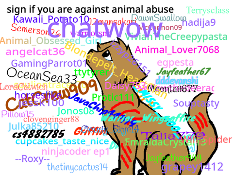 Sign If You Are Against Animal Abuse!!! remix remix remix remix