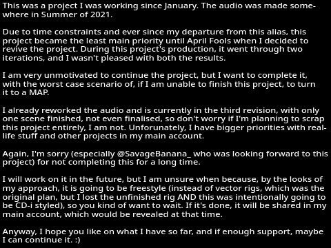 "The April Fools Joke" which never got finished in time remix