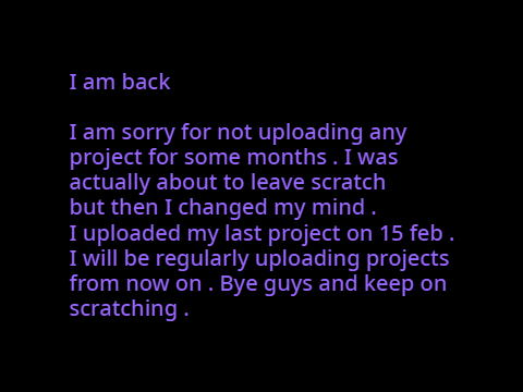 I am back