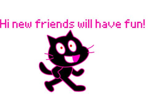 E.X.E Scratch cat
