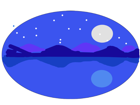 night mountain digital art /contest entry 2 