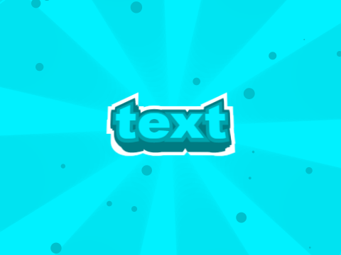 2D Upbeat Cyan Intro Concept