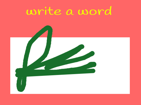 write a word