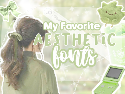  ˚⊹ Ꮺ My Favorite Aesthetic Fonts