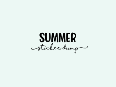 ⭒ summer stickers ⭒