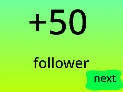 +50 follower