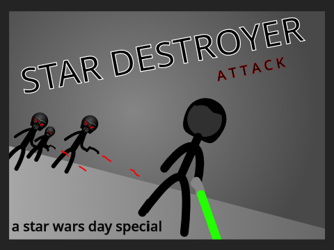 star destroyer attack - a star wars day special