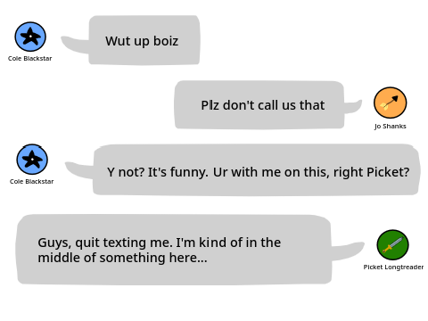 If Green Ember Characters had Phones... XD