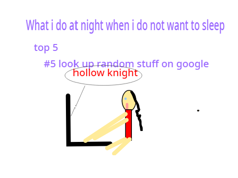 What I do at night when I do not want to sleep