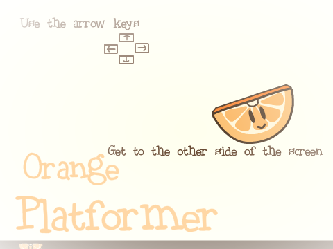 Orange You Glad for This Platformer?