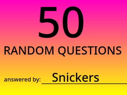 50 random questions remix