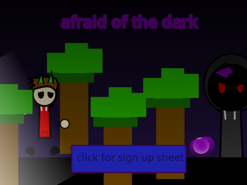 Afraid of the dark entry form!