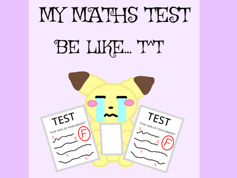 My MATHS TEST be like...