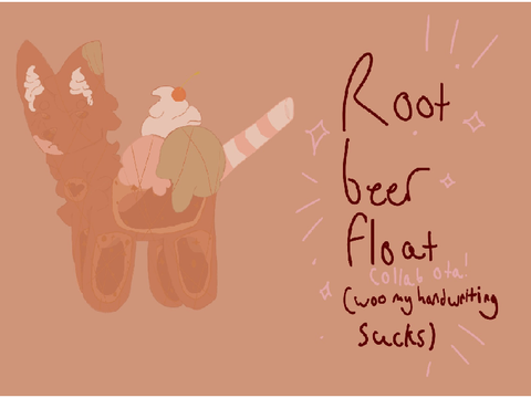 root beer float ; may food ota collab