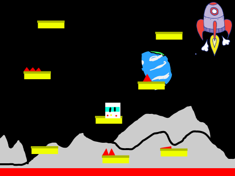 The moon\\a platformer game