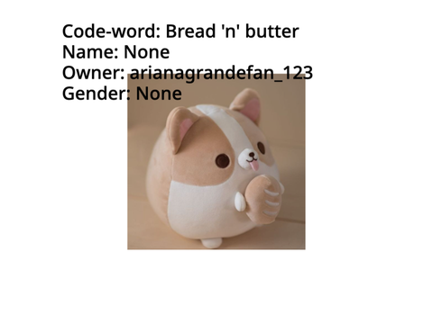 Plushie adoption! 