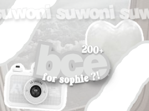♡ 200+ bce for sophie ...