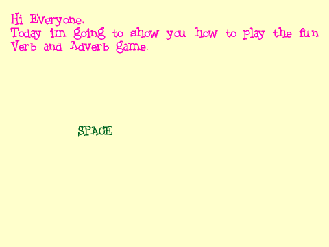 The Verb and Adverb Game