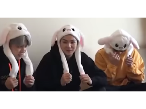 Suga Playing With Bunny Ears