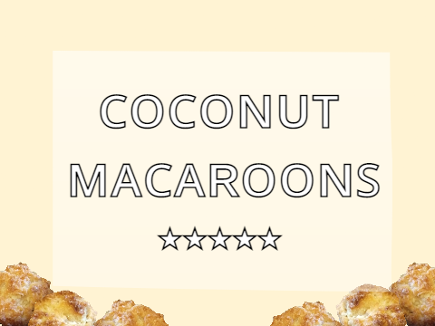Easy Coconut Macaroons | Yields 14