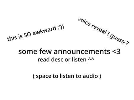 some few announcements <3