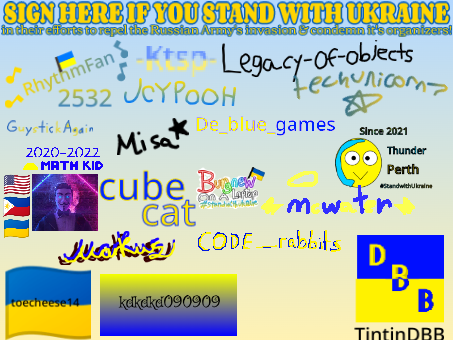 SIGN HERE IF YOU STAND WITH UKRAINE 