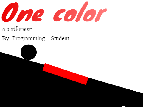 One color - a platformer