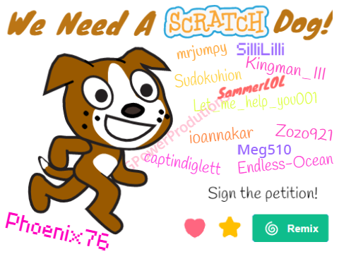 Petition to add a Scratch Dog! remix  remix remix remix remix remix remix remix